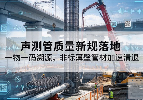 睢宁声测管质量新规落地，一物一码溯源，非标薄壁管材加速清退